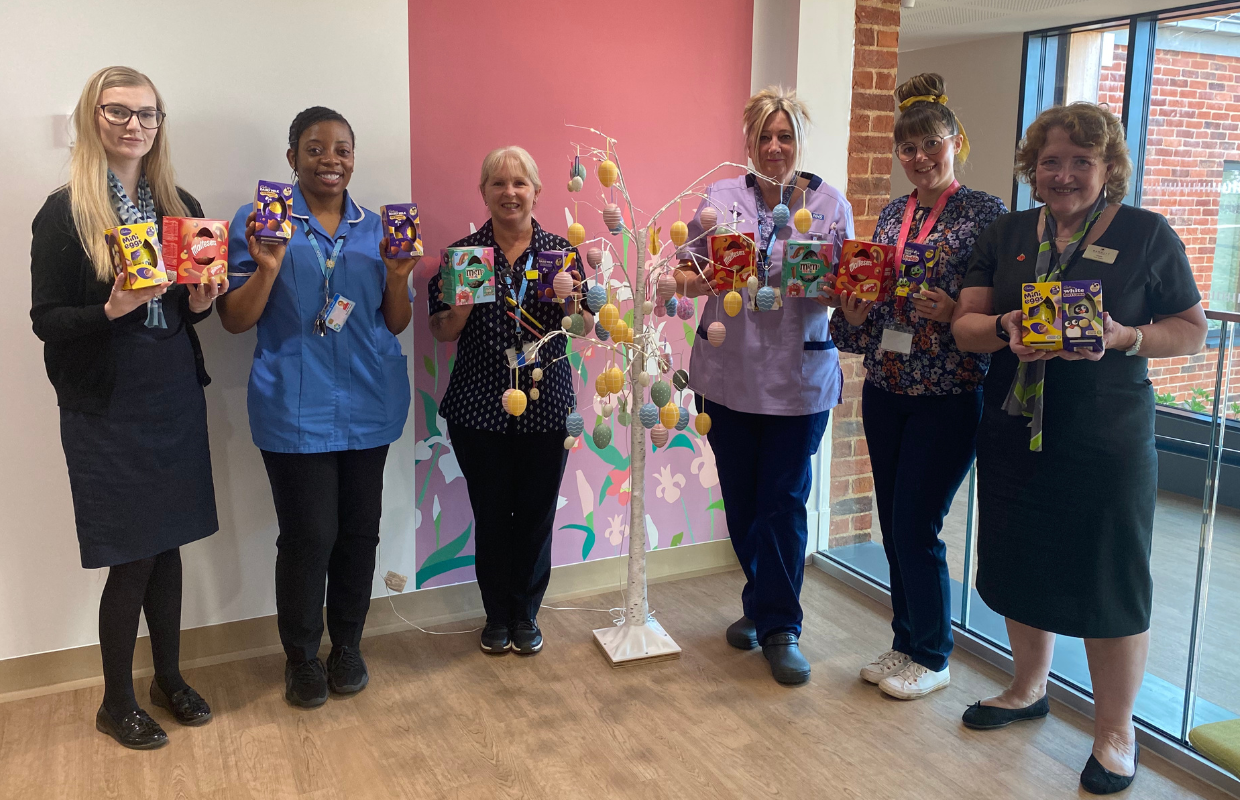 Easter treats donated by Barratt and David Wilson Homes